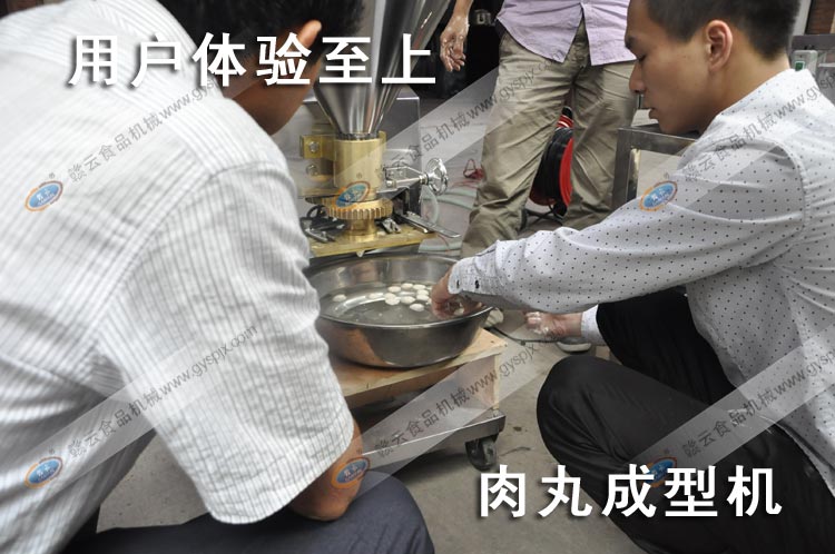 實(shí)心魚丸成型